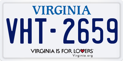 VA license plate VHT2659