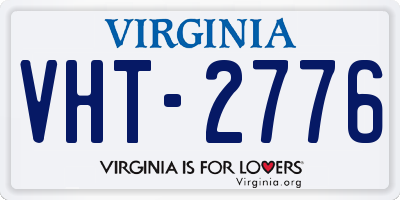 VA license plate VHT2776