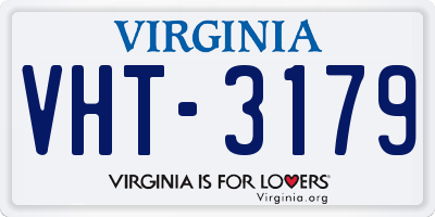 VA license plate VHT3179