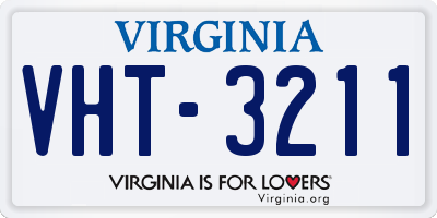 VA license plate VHT3211