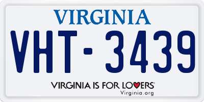 VA license plate VHT3439