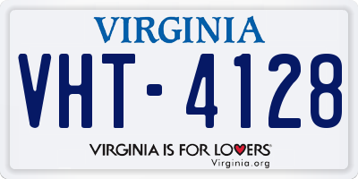 VA license plate VHT4128