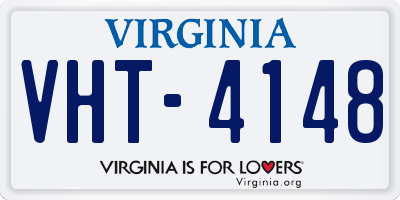 VA license plate VHT4148