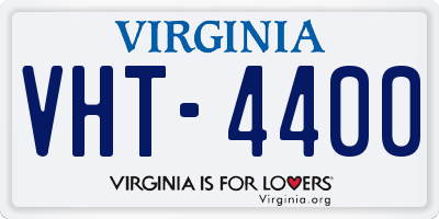 VA license plate VHT4400