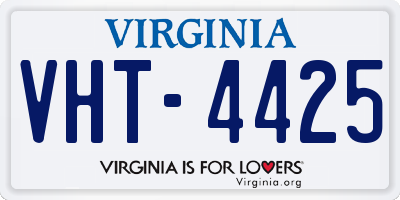 VA license plate VHT4425