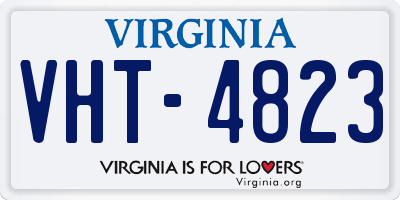 VA license plate VHT4823