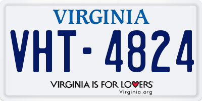 VA license plate VHT4824