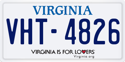 VA license plate VHT4826