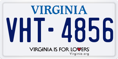 VA license plate VHT4856