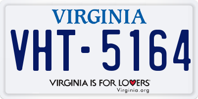 VA license plate VHT5164