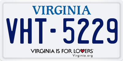 VA license plate VHT5229