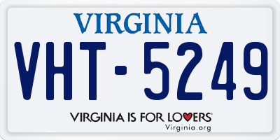 VA license plate VHT5249