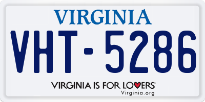 VA license plate VHT5286