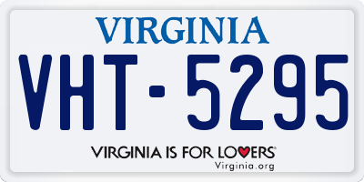 VA license plate VHT5295