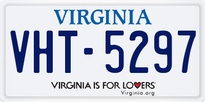 VA license plate VHT5297