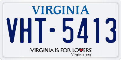 VA license plate VHT5413