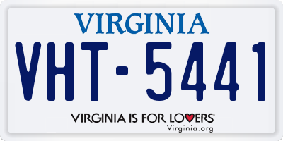 VA license plate VHT5441