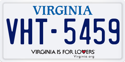 VA license plate VHT5459