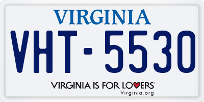 VA license plate VHT5530