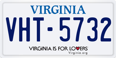 VA license plate VHT5732