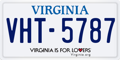 VA license plate VHT5787