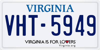 VA license plate VHT5949