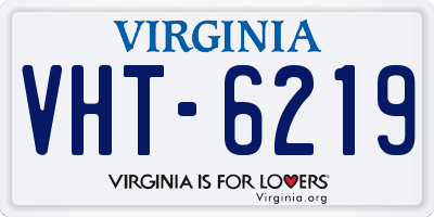 VA license plate VHT6219