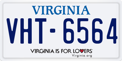 VA license plate VHT6564