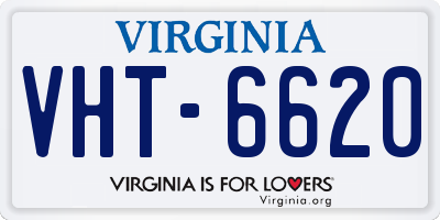 VA license plate VHT6620