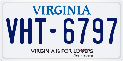 VA license plate VHT6797