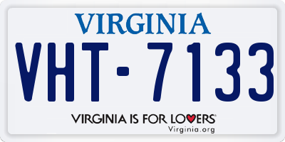 VA license plate VHT7133