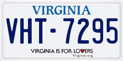 VA license plate VHT7295