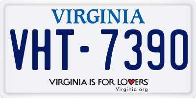 VA license plate VHT7390