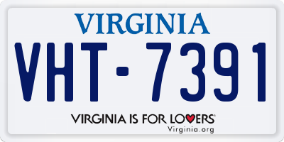 VA license plate VHT7391