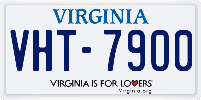 VA license plate VHT7900