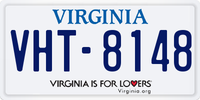 VA license plate VHT8148