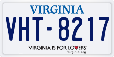 VA license plate VHT8217