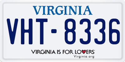 VA license plate VHT8336