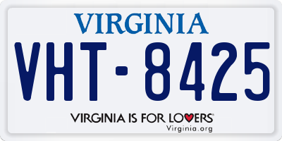 VA license plate VHT8425