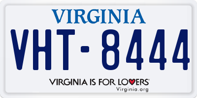 VA license plate VHT8444