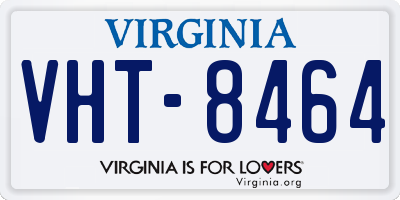 VA license plate VHT8464