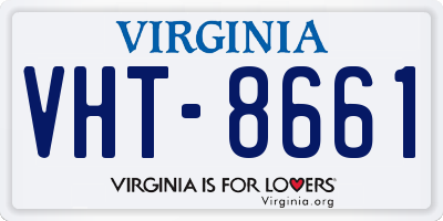 VA license plate VHT8661