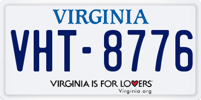 VA license plate VHT8776