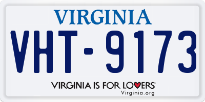 VA license plate VHT9173