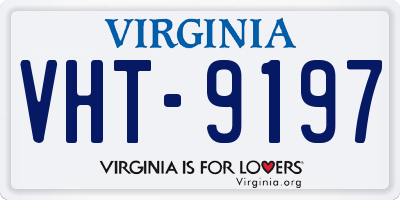 VA license plate VHT9197