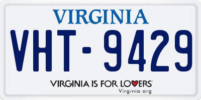 VA license plate VHT9429