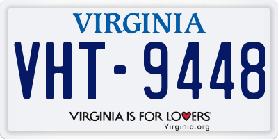 VA license plate VHT9448