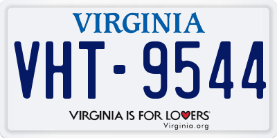VA license plate VHT9544