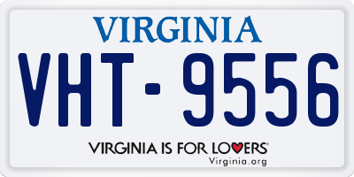 VA license plate VHT9556