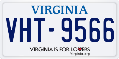 VA license plate VHT9566
